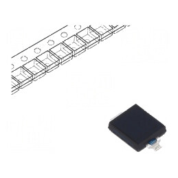 Fotodiodă PIN SMD 940nm 5nA dreptunghiulară plată neagră - componentă electronică | Electronic-mag.ro | Componente Electronice