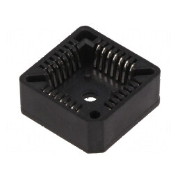 Soclu PLCC28 THT pentru circuite integrate, bronz-fosfor, cositorit | Electronic-mag.ro | Componente Electronice