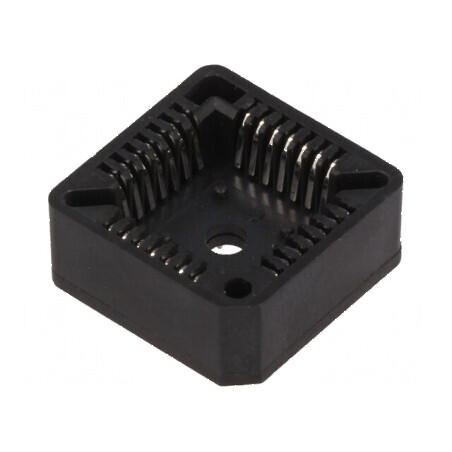 Soclu PLCC28 THT pentru circuite integrate, bronz-fosfor, cositorit | Electronic-mag.ro | Componente Electronice