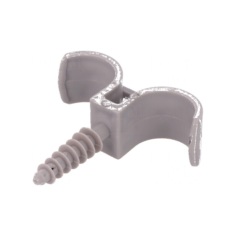 Element de susținere Øbuclă 22mm gri cu orificiu de montare 8mm și 2 prize | Electronic-mag.ro | Componente Electronice Element de susținere Øbuclă 22mm gri cu orificiu de montare 8mm și 2 prize | Electronic-mag.ro | Componente Electronice
