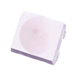 LED SMD PLCC4 RGB 3,2x2,7x1,85mm 120° 20mA Lumin.roşu 700mcd - Iluminat RGB pentru proiecte creative | Electronic-mag.ro | Componente Electronice
