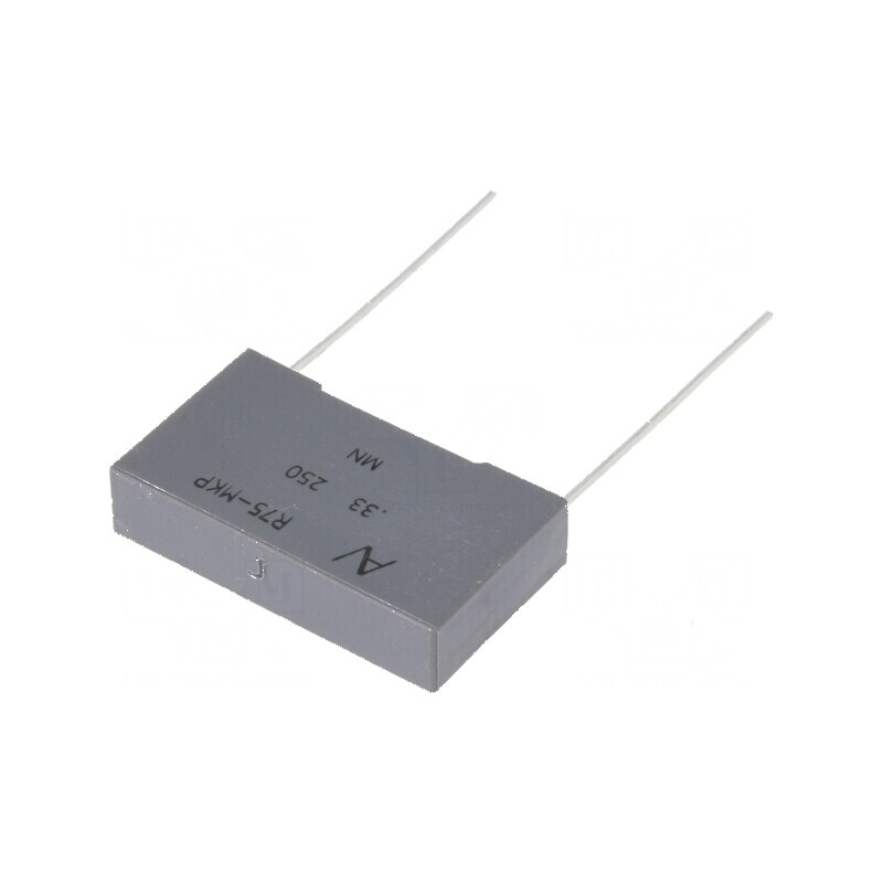 Condensator polipropilenă R75 0,33uF 26,5x15x6mm THT ±5% pentru circuite electrice | Electronic-mag.ro | Componente Electronice