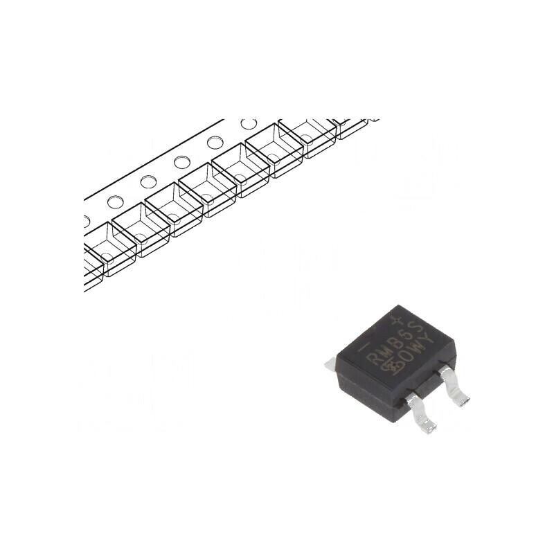 Punte redresoare monofazată Urmax 600V 0,8A 30A MBS | Electronic-mag.ro | Componente Electronice
