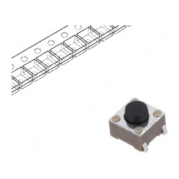 Microîntrerupător TACT SPST-NO 0,05A/12VDC SMT - Pozitie 2 | Electronic-mag.ro | Componente Electronice