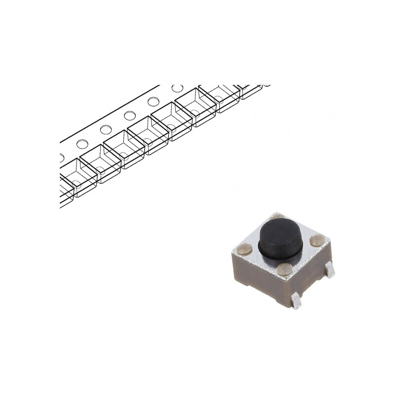 Microîntrerupător TACT SPST-NO 0,05A/12VDC SMT - Pozitie 2 | Electronic-mag.ro | Componente Electronice