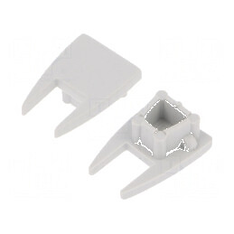 Obturator LED profil gri 2 bucăți ABS MIKRO10 | Electronic-mag.ro | Componente Electronice