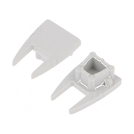 Obturator LED profil gri 2 bucăți ABS MIKRO10 | Electronic-mag.ro | Componente Electronice