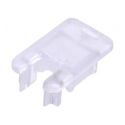 Obturator transparent pentru profil LED 2 bucati din policarbonat | Electronic-mag.ro | Componente Electronice