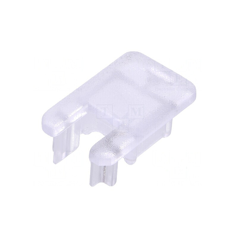 Obturator transparent pentru profil LED 2 bucati din policarbonat | Electronic-mag.ro | Componente Electronice