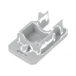 Obturator LED profil gri 2 bucăți ABS cu canal de pană | Electronic-mag.ro | Componente Electronice