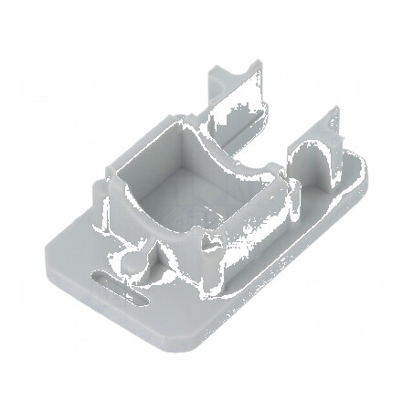 Obturator LED profil gri 2 bucăți ABS cu canal de pană | Electronic-mag.ro | Componente Electronice