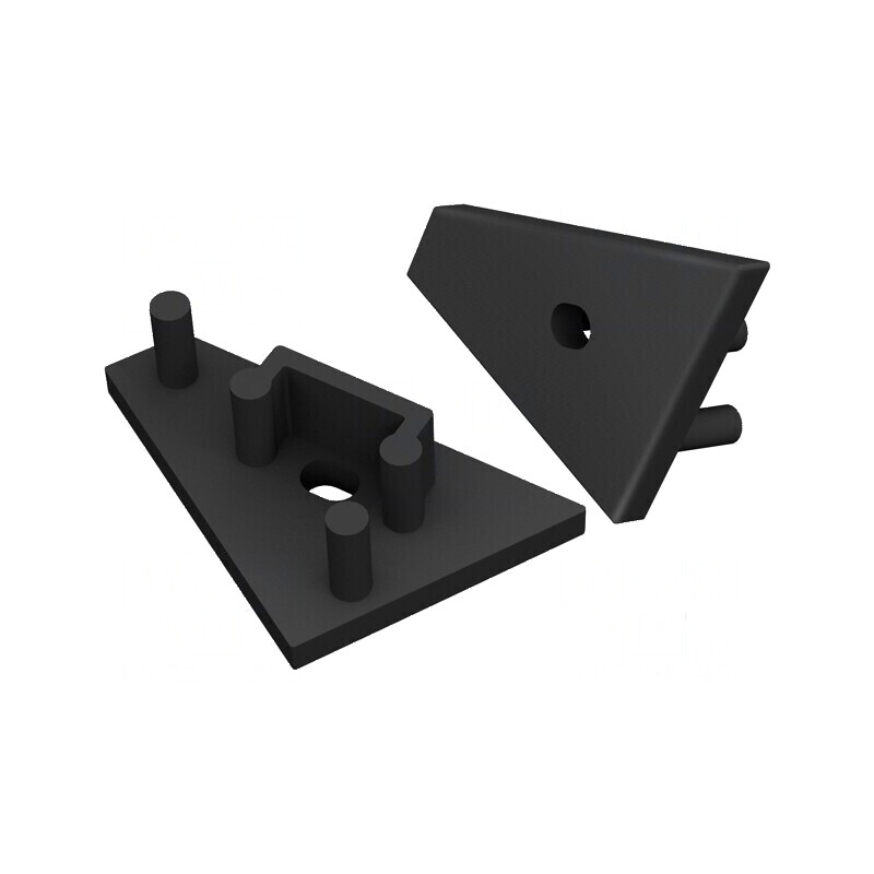 Obturator LED profil negru 2 buc ABS GEN2 cu orificiu pentru iluminat | Electronic-mag.ro | Componente Electronice Obturator LED profil negru 2 buc ABS GEN2 cu orificiu pentru iluminat | Electronic-mag.ro | Componente Electronice