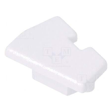 Obturație LED profil albă 2 buc ABS GEN2 cu orificiu | Electronic-mag.ro | Componente Electronice