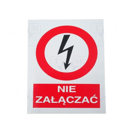 Indicator de protecţie autoadeziv pentru interzicere - folie de semnalizare | Electronic-mag.ro | Componente Electronice