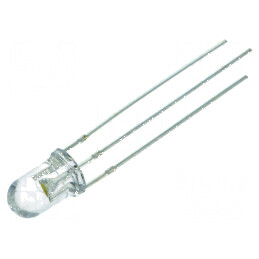 LED 5mm roșu/alb cald 30° convex - iluminare eficientă Nr. term: 3 | Electronic-mag.ro | Componente Electronice