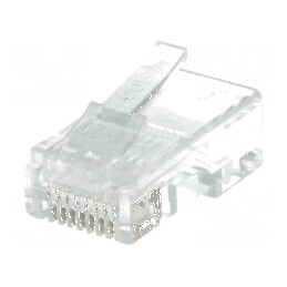 Conector RJ45 mufă PIN 8 neecranaţi aurit 8p8c pentru rețea | Electronic-mag.ro | Componente Electronice