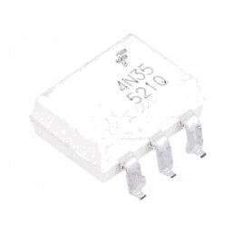 Optocuplor SMD 7,5kV Gull Wing 6 cu 1 canal și 1 ieșire pentru tranzistori | Electronic-mag.ro | Componente Electronice