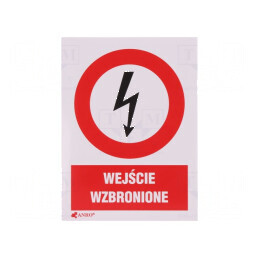 Indicator de protecție interzicere folie autoadezivă 50x10 cm | Electronic-mag.ro | Componente Electronice