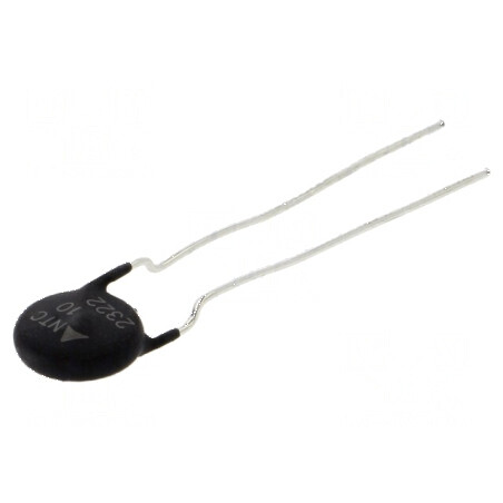 Termistor NTC 10Ω -55° până la 170°C 1,8W ±20% THT Raster 5mm | Electronic-mag.ro | Componente Electronice