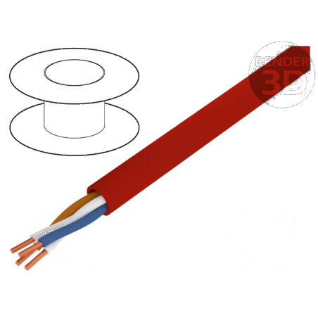 Cablu de control YnTKSY 1x2x0,8mm cu izolație PVC și fire din cupru | Electronic-mag.ro | Componente Electronice