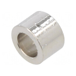 Manşon distanţier cilindric 7mm din alamă nichelată, Diametru exterior 10mm | Electronic-mag.ro | Componente Electronice