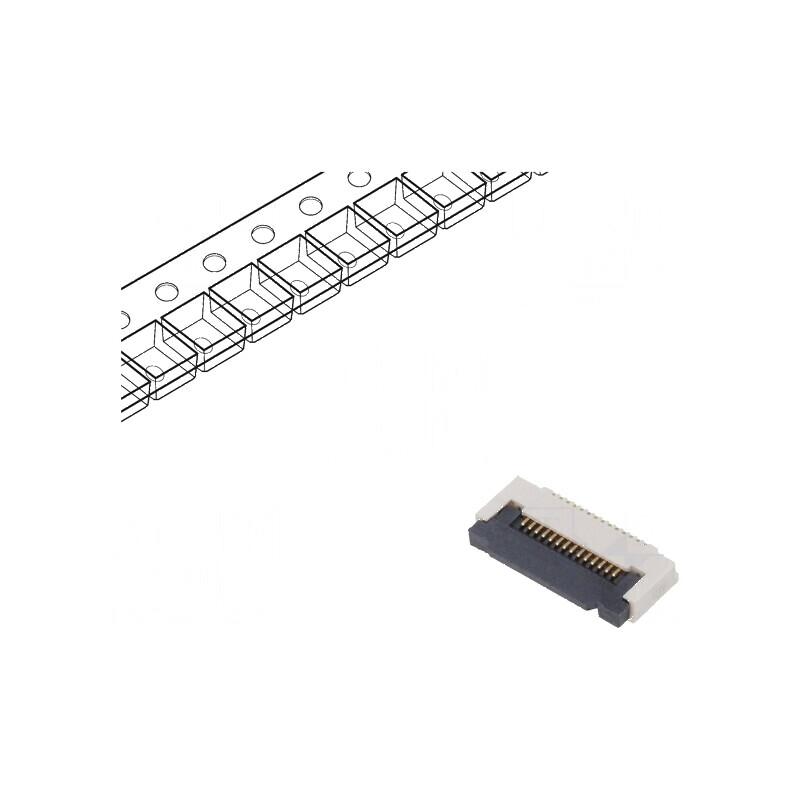 Conector FFC/FPC orizontal 16 pini ZIF SMT 50V 0,4A -25÷85°C | Electronic-mag.ro | Componente Electronice Conector FFC/FPC orizontal 16 pini ZIF SMT 50V 0,4A -25÷85°C | Electronic-mag.ro | Componente Electronice