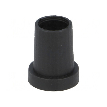 Buton rotativ conică termoplastică negru Ø6,35mm Ø14x18mm | Electronic-mag.ro | Componente Electronice