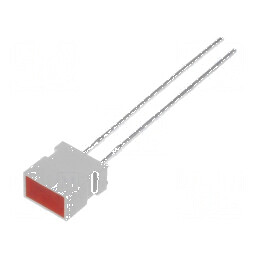 LED dreptunghiular 6,15x3,65mm cu perete lateral roșu 100° - iluminare eficientă | Electronic-mag.ro | Componente Electronice