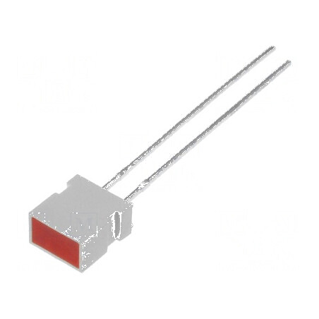 LED dreptunghiular 6,15x3,65mm cu perete lateral roșu 100° - iluminare eficientă | Electronic-mag.ro | Componente Electronice