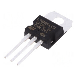Stabilizator de tensiune liniar nereglabil 24V 0,5A THT pentru aplicații electrice | Electronic-mag.ro | Componente Electronice