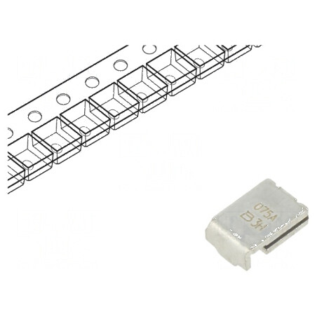 Siguranţă polimerică PTC 750mA Imax 10A pentru PCB, SMT MF-SM bobină | Electronic-mag.ro | Componente Electronice