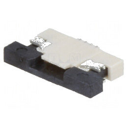 Conector FFC/FPC orizontal 4 pini ZIF cu contacte superioare | Electronic-mag.ro | Componente Electronice