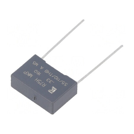 Condensator polipropilenă R75 330nF 18x6x12mm THT ±5% - componentă electronică | Electronic-mag.ro | Componente Electronice