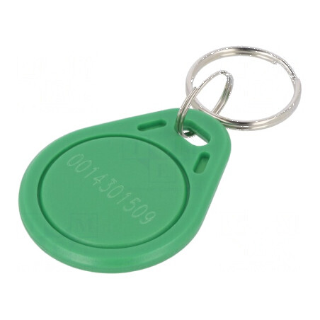 Breloc RFID plastic verde 125kHz 8BROM - Acces rapid și sigur | Electronic-mag.ro | Componente Electronice