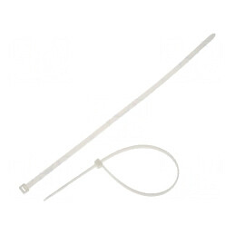 Colier de strângere poliamidă naturală L: 390mm W: 7,6mm 535N | Electronic-mag.ro | Componente Electronice