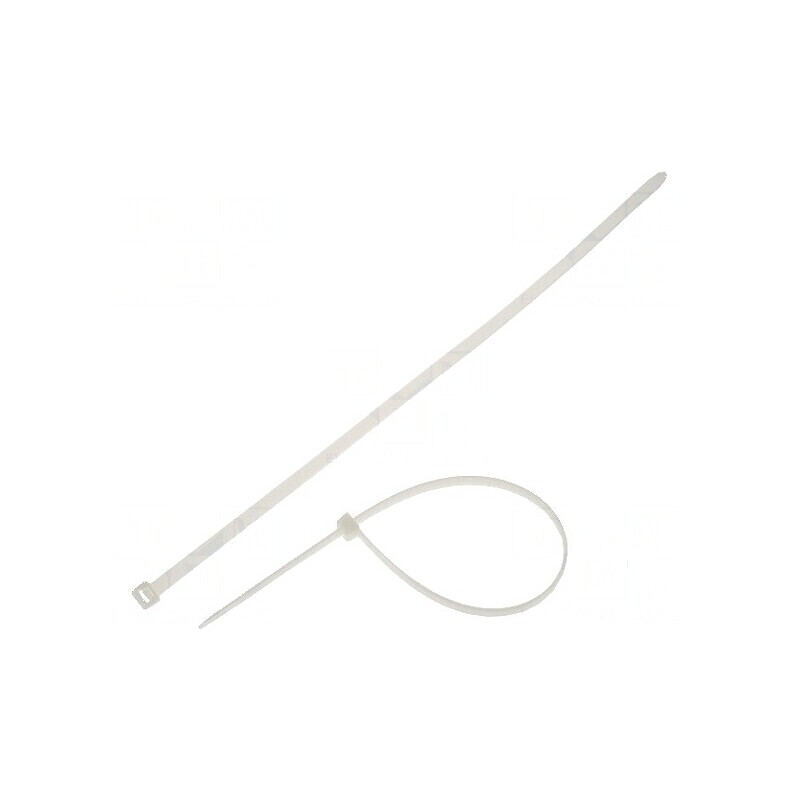 Colier de strângere poliamidă naturală L: 390mm W: 7,6mm 535N | Electronic-mag.ro | Componente Electronice