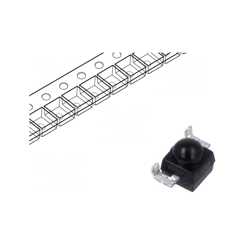 Fototranzistor Gull Wing 1,8mm λp max: 860nm 20V 15° - Componentă electronică pentru detectare lumină | Electronic-mag.ro | Componente Electronice