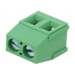 Regletă de conexiuni pentru PCB drept 5,08mm, 2 piste, accesorii electronică | Electronic-mag.ro | Componente Electronice