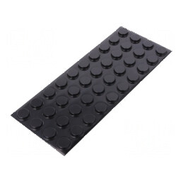 Picioruş autoadeziv din poliuretan negru H: 4,1mm, Dimensiune Ø19,1mm | Electronic-mag.ro | Componente Electronice