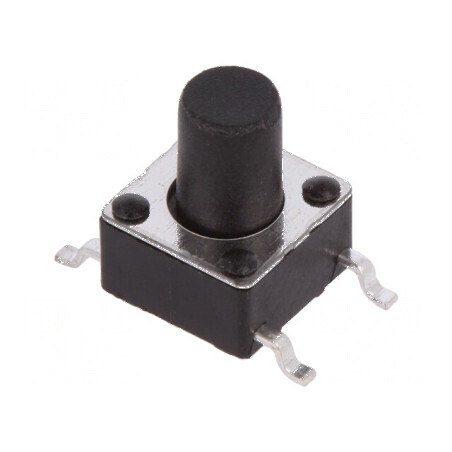 Microîntrerupător TACT SPST-NO 0,05A/12VDC SMT - Poziția 2, Fără. | Electronic-mag.ro | Componente Electronice