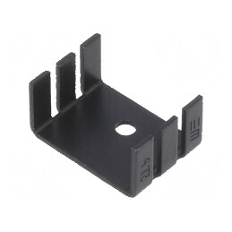 Radiator extrudat U TO202 TO218 TO220 negru 18,1mm 289 | Electronic-mag.ro | Componente Electronice