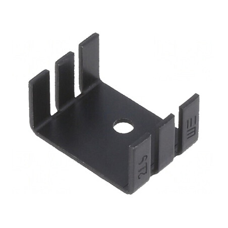 Radiator extrudat U TO202 TO218 TO220 negru 18,1mm 289 | Electronic-mag.ro | Componente Electronice