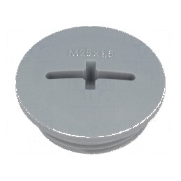 Capac de protecţie M25 1,5 IP54 poliamidă gri închis 8mm - Accesoriu cabluri industriale | Electronic-mag.ro | Componente Electronice