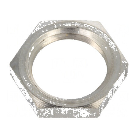 Piuliță M12 din alamă nichelată, 15mm, filet metric, pas 1,5 | Electronic-mag.ro | Componente Electronice