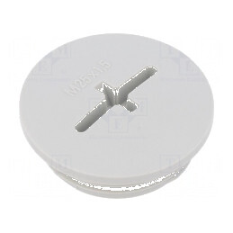 Capac de protecție M25 1,5 IP56 din poliamidă gri deschis pentru cabluri de 8mm | Electronic-mag.ro | Componente Electronice