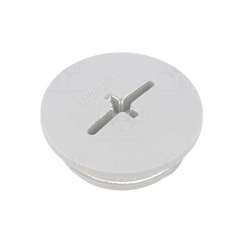 Capac de protecție M25 1,5 IP56 din poliamidă gri deschis pentru cabluri de 8mm | Electronic-mag.ro | Componente Electronice Capac de protecție M25 1,5 IP56 din poliamidă gri deschis pentru cabluri de 8mm | Electronic-mag.ro | Componente Electronice