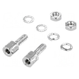 Set de şuruburi D-Sub UNC 4-40 din oţel cromat cu Cheie de 4,75mm | Electronic-mag.ro | Componente Electronice