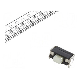 Microîntrerupător TACT SPST 2 Poz 0,02A/15VDC SMT Fără 1,6N | Electronic-mag.ro | Componente Electronice