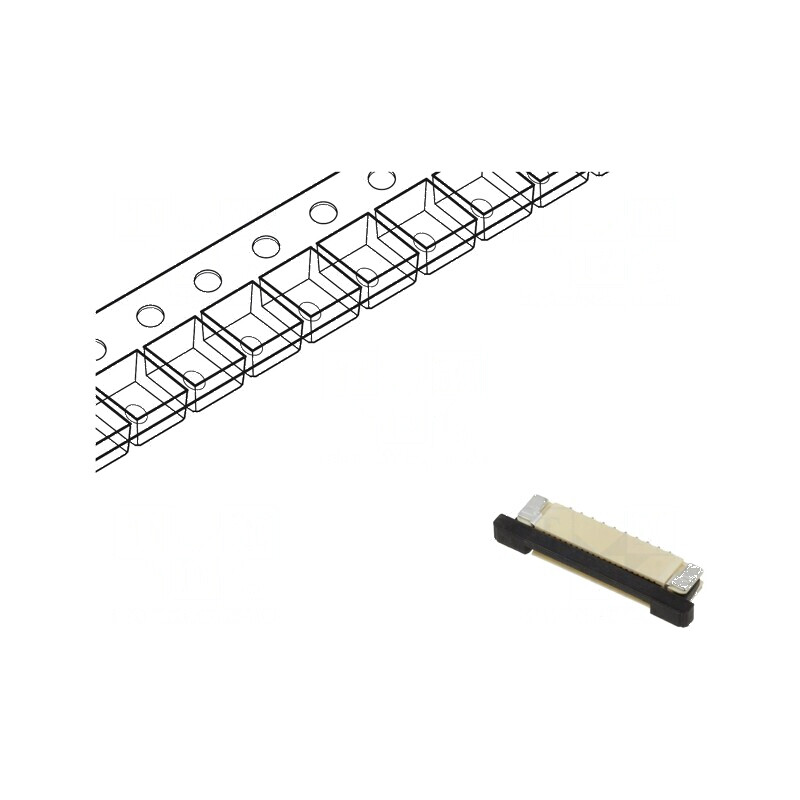 Conector FFC/FPC 10 PIN F52R, contacte inferioare ZIF SMT 50V | Electronic-mag.ro | Componente Electronice Conector FFC/FPC 10 PIN F52R, contacte inferioare ZIF SMT 50V | Electronic-mag.ro | Componente Electronice
