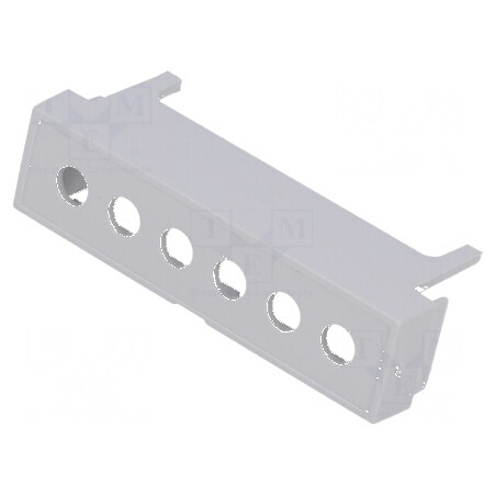 Capac borne gri cu orificiu de 6 7,65mm pentru conectare electrică | Electronic-mag.ro | Componente Electronice